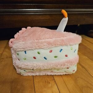 Zippy Paws Dog Squeak Toy Birthday Cake With Candle
